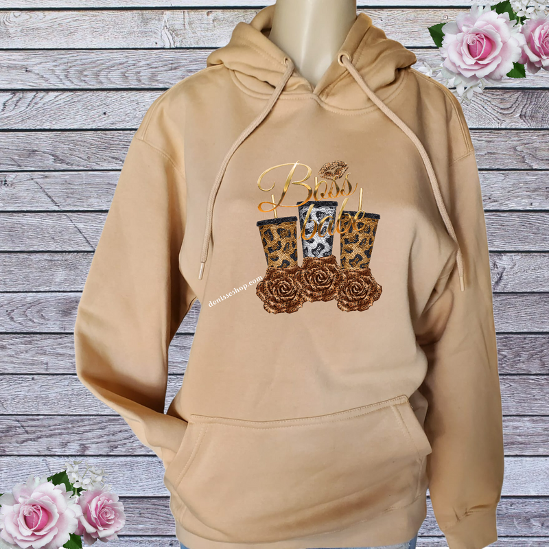 DENISSE BOUTIQUE HOODIE SWEATSHIRT BOSS BABE SH016