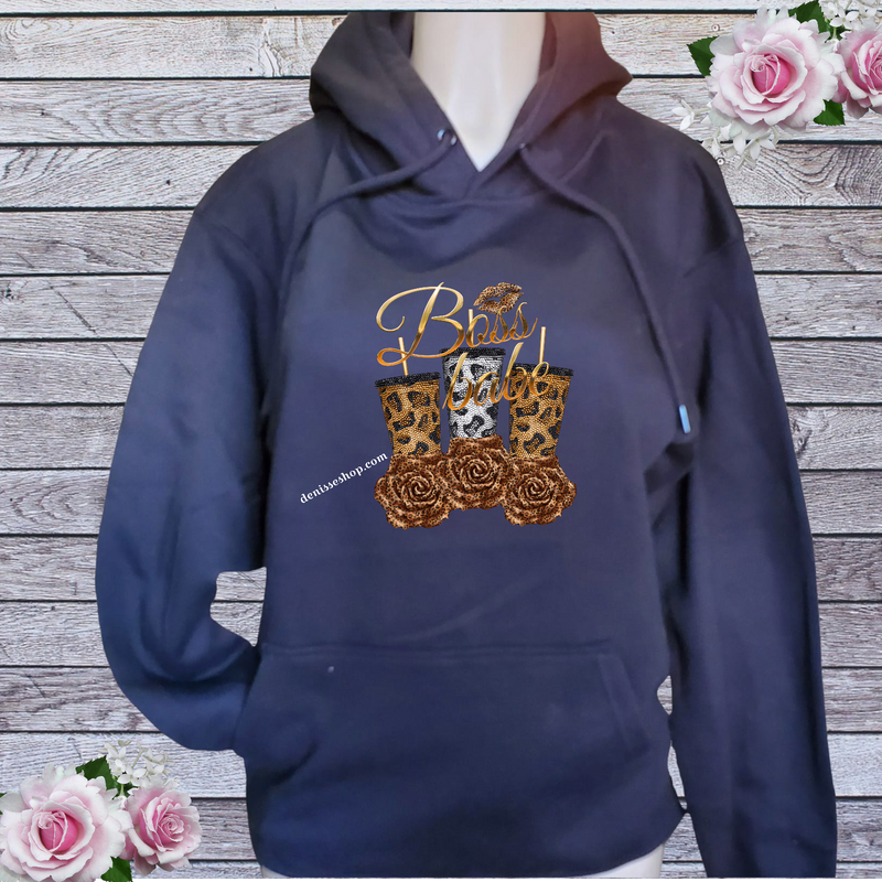 DENISSE BOUTIQUE HOODIE SWEATSHIRT BOSS BABE SH016