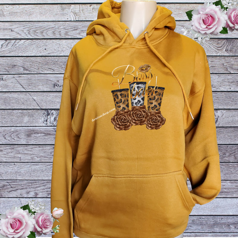 DENISSE BOUTIQUE HOODIE SWEATSHIRT BOSS BABE SH016