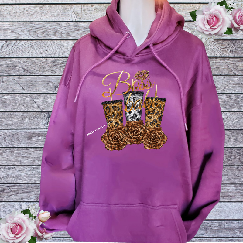 DENISSE BOUTIQUE HOODIE SWEATSHIRT BOSS BABE SH016