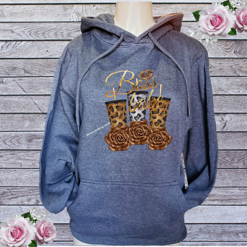 DENISSE BOUTIQUE HOODIE SWEATSHIRT BOSS BABE SH016