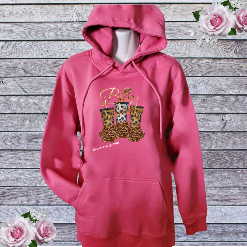 DENISSE BOUTIQUE HOODIE SWEATSHIRT BOSS BABE SH016