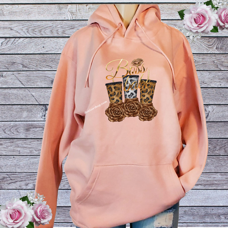 DENISSE BOUTIQUE HOODIE SWEATSHIRT BOSS BABE SH016